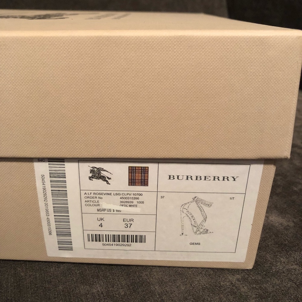 Burberry Rosevine Sandal Size 37 NWT - Picture 2 of 7